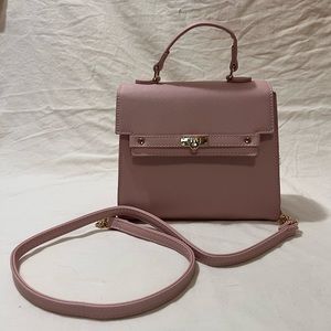 Small pink crossbody purse